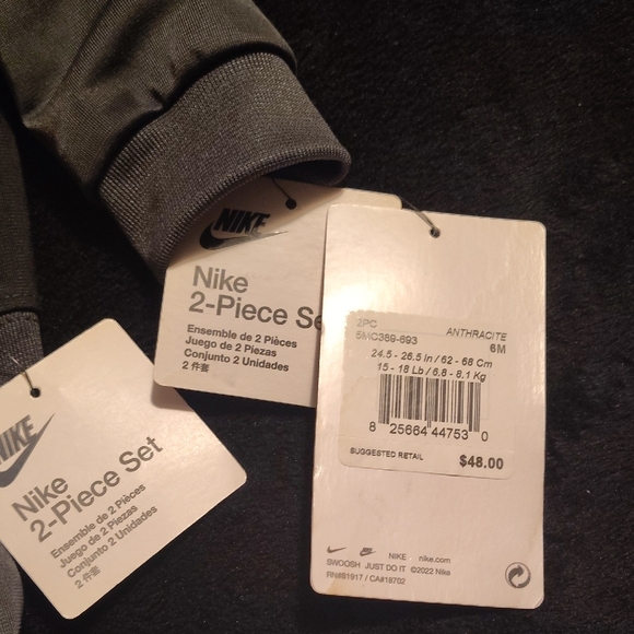 Nike Kids' Black and Gray Tracksuit - Picture 2 of 5